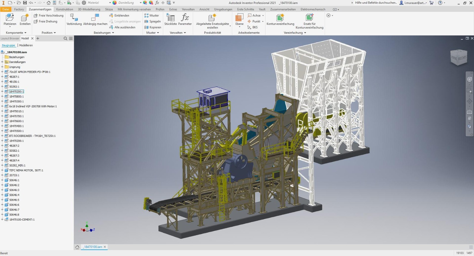 Vertical pressure vessel CAD model